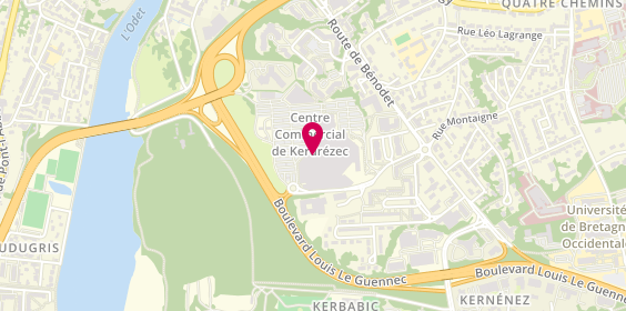Plan de Pascal Coste, Centre Commercial Carrefour
11 Rue du Poher, 29000 Quimper