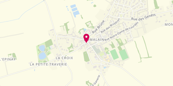 Plan de Infini Coiffure, 4 Rue du Dr Ricoux, 35680 Domalain