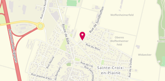 Plan de Gantner Sarah, 1 Rue Rhin, 68127 Sainte-Croix-en-Plaine
