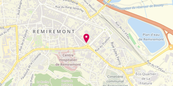 Plan de Christine Coiffure, 117 Rue Charles de Gaulle, 88200 Remiremont