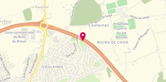 Plan de Nat'if Coiffure, 15 Rue de la Paix, 72190 Coulaines