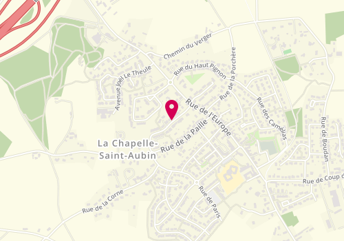 Plan de Cannelle Coiffure, 14 Rue de L&#039;Europe, 72650 La Chapelle-Saint-Aubin