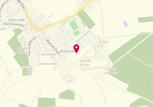 Plan de Dol Doiff, 5 Place de L&#039;Eglise, 72390 Dollon