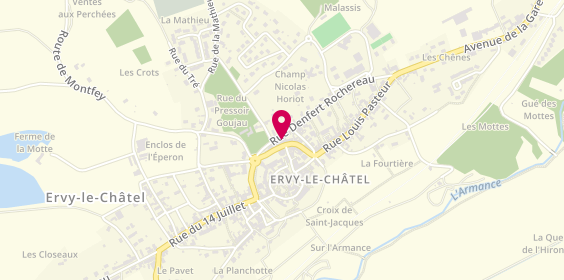 Plan de Chez Gilbert, 9 Bis Boulevard des Grands Fossés, 10130 Ervy-le-Châtel