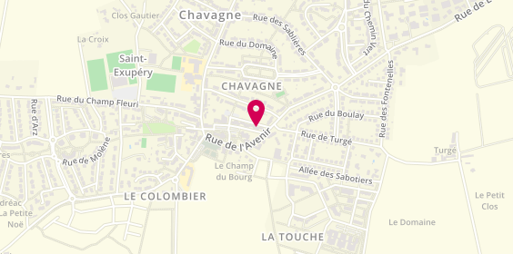 Plan de A Chacun Ses Envies, 27 avenue de la Mairie, 35310 Chavagne