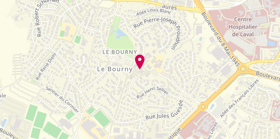 Plan de Bourny Tendance, 25 place de la Commune, 53000 Laval