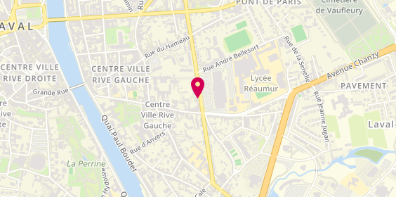 Plan de Centre d'Expert Capillaire Coiffure, 50 Boulevard Félix Grat, 53000 Laval