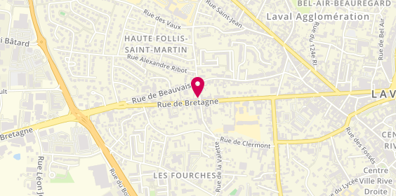 Plan de LE MADEMOIS’ELLE, 110 Rue de Bretagne, 53000 Laval