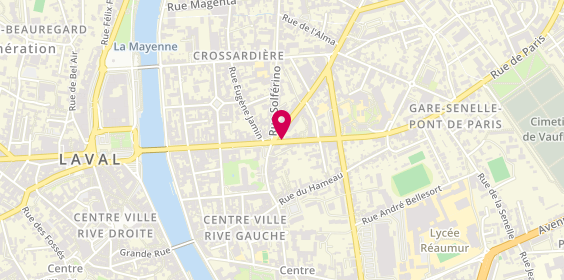Plan de Marithe le Bomin, 5 Rue de Paris, 53000 Laval