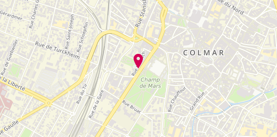 Plan de Atelier Coiffure, 28 avenue de la République, 68000 Colmar