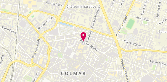 Plan de L'Instant Coiffure, 58 Rue du N, 68000 Colmar