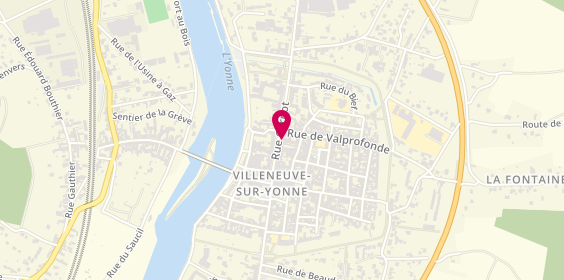 Plan de Micheline Coiffure, 74 Rue Carnot, 89500 Villeneuve-sur-Yonne