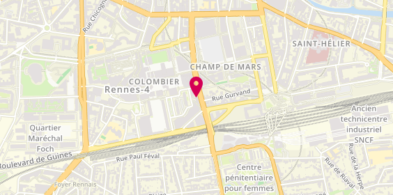 Plan de Amry Coiffure, 10 Rue de l'Alma, 35000 Rennes