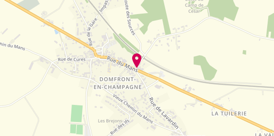 Plan de Carine Creation Carine, 39 Rue du Mans, 72240 Domfront-en-Champagne