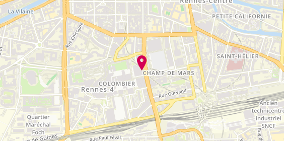 Plan de R'Cut Coiffure, 20 Rue Isly, 35000 Rennes