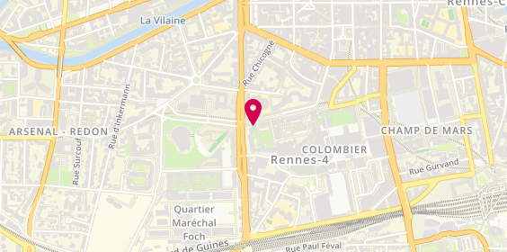 Plan de DSR Coiffure, 51 Rue du Puits Mauger, 35000 Rennes