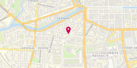 Plan de L'Atelier des Trente, 3 Rue des Trente, 35000 Rennes