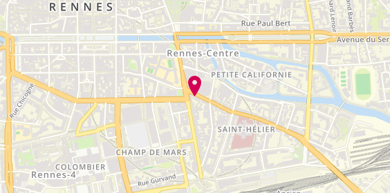 Plan de Saint Hélier Coiffure, 8 Bis Rue Saint-Hélier, 35000 Rennes