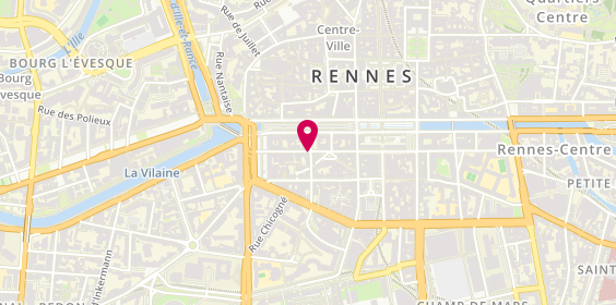 Plan de Tchip Coiffure, 21 Rue de la Chalotais, 35000 Rennes