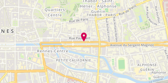 Plan de La Clinique du Cheveu, 37 avenue Aristide Briand, 35000 Rennes