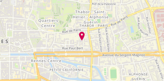 Plan de POIRIER Pascal, 13 Rue de Belfort, 35000 Rennes