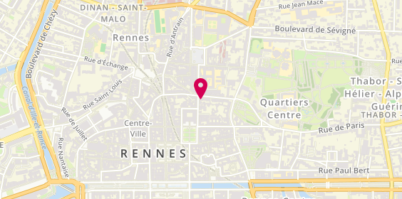 Plan de Spazio tempo, 4 Rue des Fossés, 35000 Rennes