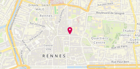 Plan de Artisan Coiffeur Samuel Herfray, 22 Rue Hoche, 35000 Rennes