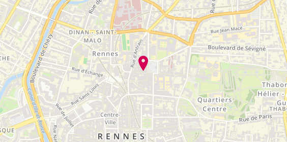 Plan de Patrice Gloro Coiffeur, 15 Rue Saint-Melaine, 35000 Rennes