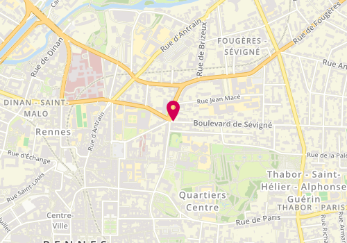 Plan de Sévigné Coiffure, 2 Boulevard de Sévigné, 35000 Rennes