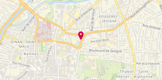 Plan de Virgule Coiffure, 35 Rue Jean Guéhenno, 35000 Rennes