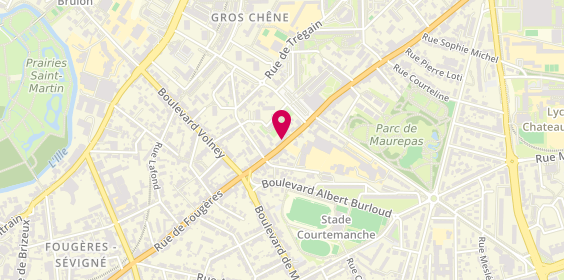 Plan de Ar'Coiffure, 185 Rue Fougères, 35700 Rennes