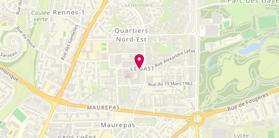 Plan de L'Atelier des Coiffes, 35 Rue Guy Ropartz, 35700 Rennes