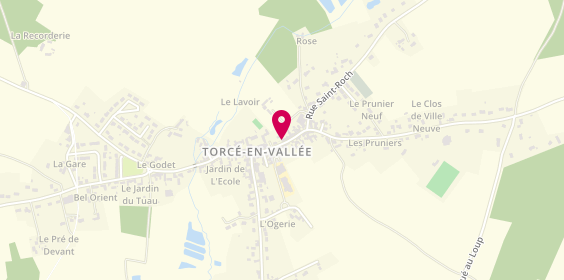 Plan de Torçade, 3 Bis Rue de la Poste, 72110 Torcé-en-Vallée
