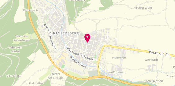 Plan de Coiffure Sylvia, 4 Rue du General Rieder, 68240 Kaysersberg-Vignoble
