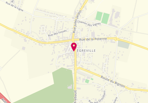 Plan de Steeve Deroche Coiffure, 14 Rue Saint-Martin, 77620 Égreville