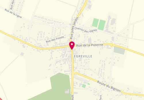 Plan de Magali Delandre Coiffure & Conseils, 7 Rue Saint-Martin, 77620 Égreville