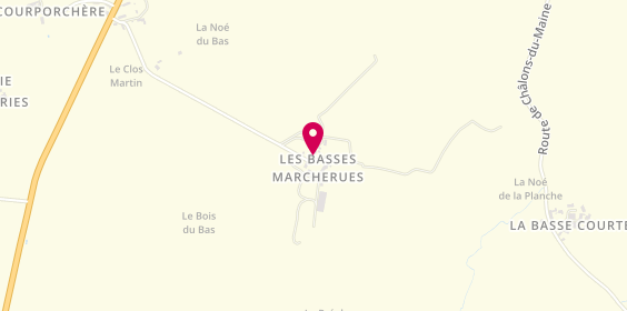Plan de Ald Coiffure et Formation, Les Basses Marcherues, 53470 Martigné-sur-Mayenne