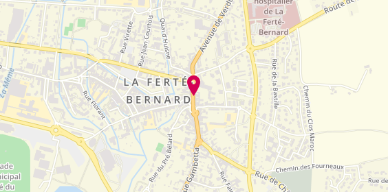 Plan de Nuance Coiffure, 21 Rue de Paris, 72400 La Ferté-Bernard