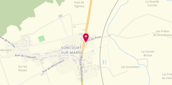 Plan de Côté Court, 67 Route Nationale, 52320 Soncourt-sur-Marne