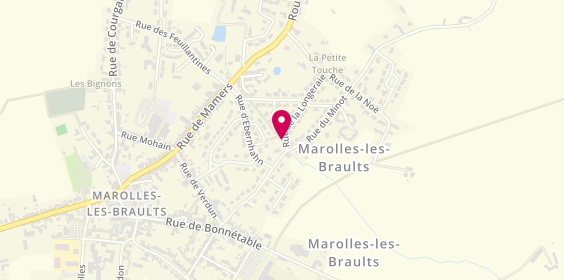 Plan de BLATRIX Bénédicte, 36 Rue de Mamers, 72260 Marolles-les-Braults