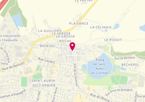Plan de Le Salon d'Olivier, 22 Rue Porte Carrée, 35140 Saint-Aubin-du-Cormier