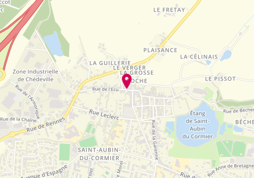 Plan de Evolu'Tif, 8 Rue de l'Écu, 35140 Saint-Aubin-du-Cormier