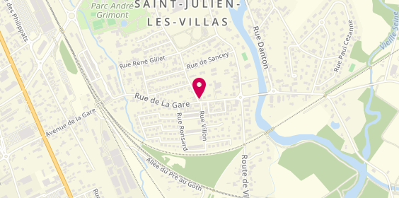 Plan de Coiffure IN'DY, 47 avenue de la Gare, 10800 Saint-Julien-les-Villas