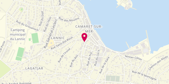Plan de Atelier Coiffure, 14 Rue Toussaint le Garrec, 29570 Camaret-sur-Mer