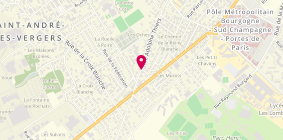 Plan de Centre Capillaire Isabelle CORDONNIER - TROYES, 169 Rue Adolphe Thiers, 10120 Saint-André-les-Vergers