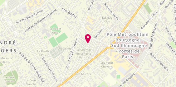 Plan de OCEANE Coiffeuse A Domicile, 16 Rue Pierre Delostal, 10120 Saint-André-les-Vergers