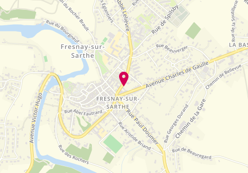 Plan de Kréatif, 20 Place Thiers, 72130 Fresnay-sur-Sarthe