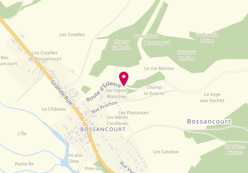 Plan de Virginie Chauré coiffure, 1 Route d'Eclance, 10140 Bossancourt