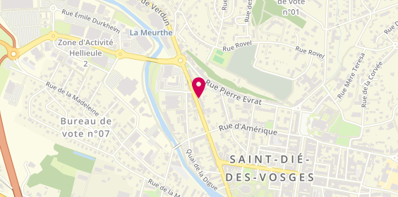 Plan de Déoda'Tif, 34 Rue des 3 Villes, 88100 Saint-Dié-des-Vosges