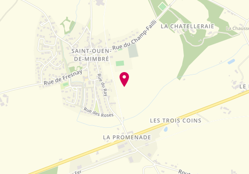 Plan de Lucie Coiffure, 3 Chemin de la Motte, 72130 Saint-Ouen-de-Mimbré
